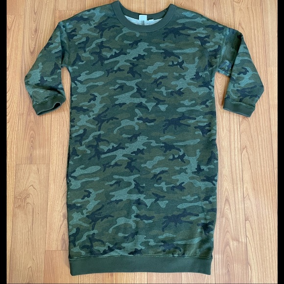 GAP Camo Sweatshirt Dress - Picture 2 of 2
